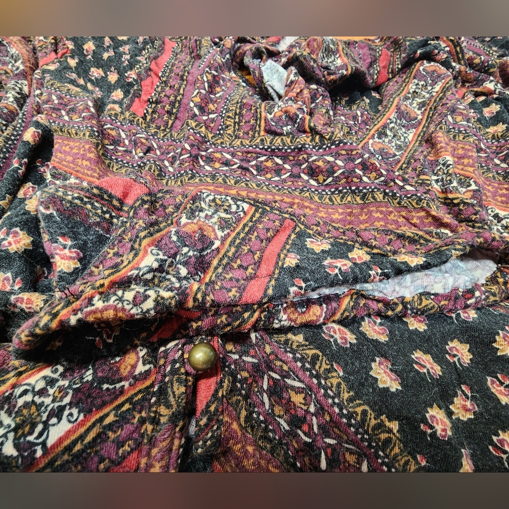 Chelsea Studio Multi-Color Long Sleeve Plus Size 1X 22/24 Top - Picture 5 of 9